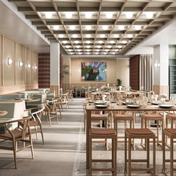 AYR – Visualisierung – Bürogebäude in Frankfurt am Main Restaurant