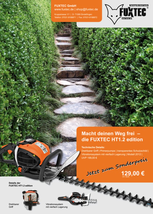 FUXTEC | Werbeanzeige in Fachzeitschrift