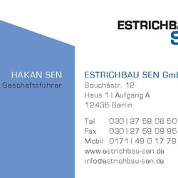 Estrichbau Sen Visitenkarte