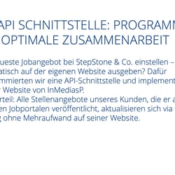 Die API Schnittstelle