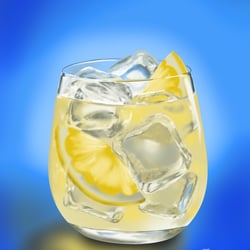 Zitronenlimonade – Digitale Getränkeillustration