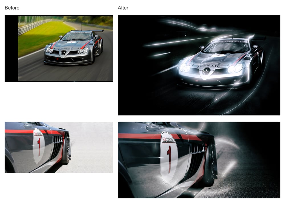 Zwei Composings – Before / After