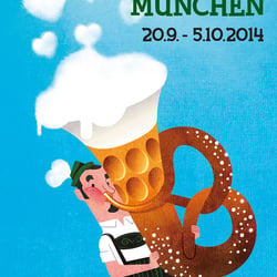 Entwurf für das Münchner Oktoberfest Plakat 2014