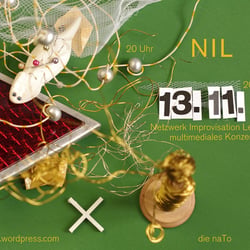 Flyer für Konzert von NIL – Netzwerk Improvisation Leipzig
