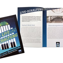 Sponsoren-Broschüre für eine Konzertreihe des HAZ Media Store