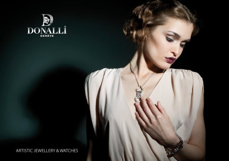 Konzeption und Gestaltung eines Booklets für die Schweizer Schmuck und Uhren Manufaktur Donalli Luxury Products