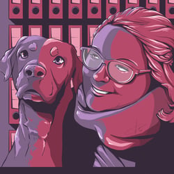 Karikatur / Thiel Illustration / thiellustration  / Illustration / Woman&Dog