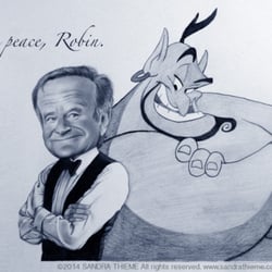 Karikatur Robin Williams