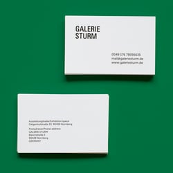 Galerie Sturm – Visitenkarten