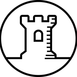 Logo für einen Wettbewerb, gesucht wurde ein Logo, dass den Guild Wars 2 Servers „Flussufer“ repräsentiert.