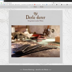 Website für eine Ledermanufaktur: derle-derer.de