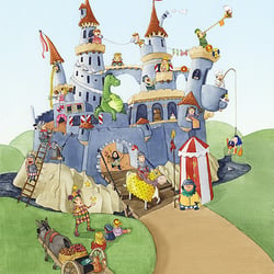 Wimmelbild „Ritterburg“ | freie Arbeit