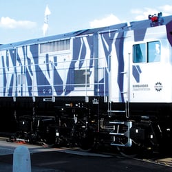 Schienenfahrzeugmesse »Innotrans« · Der »Blue Tiger« auf der Messe