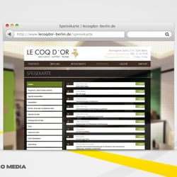 Webdesign Restaurant