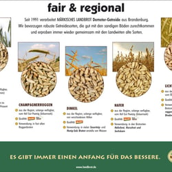 A3 Plakat regionales Getreide