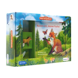 Packungs- und Coverentwicklung eines Kombiproduktes des Meyers Verlags mit Schleich