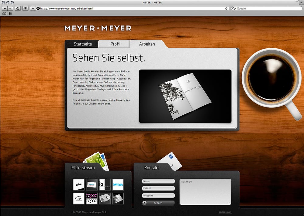 Meyer und Meyer Webseite (www.meyermeyer.net)