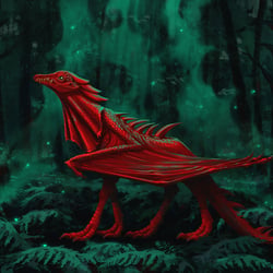 Roter Drache