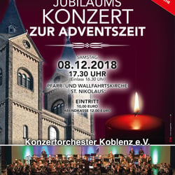 Plakat Jubilaumskonzert Verwaltungsrat Kirche Ko.-Arenberg