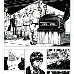 Seite 05 von einem Comic Pitch, Zeichnung und Tusche Sedat Oezgen