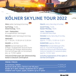 kölnTourist A3 Plakat