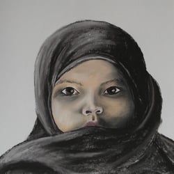 „Taraskenmädchen“, Pastellkreide