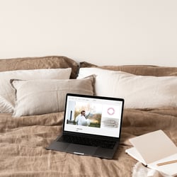 Nju Linen Branding Website Mood inkl. Stempelelement