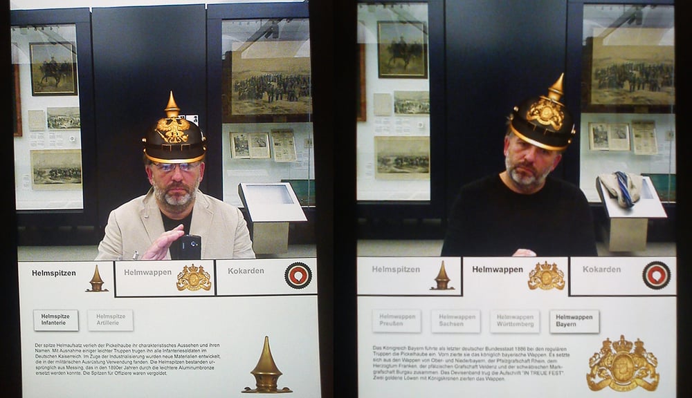 Anprobe virtuelle Pickelhaube