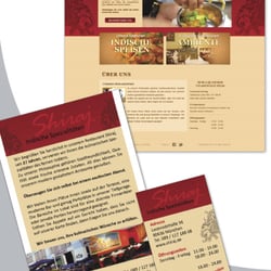 Shiraj Website, Flyer & Visitenkarte