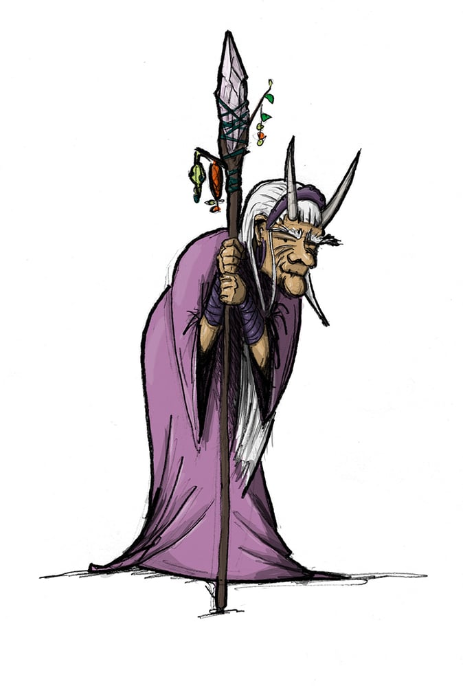 Characterdesign; Bleistift + digitale Farben