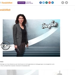 „Aufsteigerin des Jahres“ Handelsblatt, Tina Müller Markeringexpertin, 2017