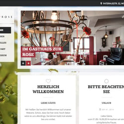 Website Gasthaus Zur Rose