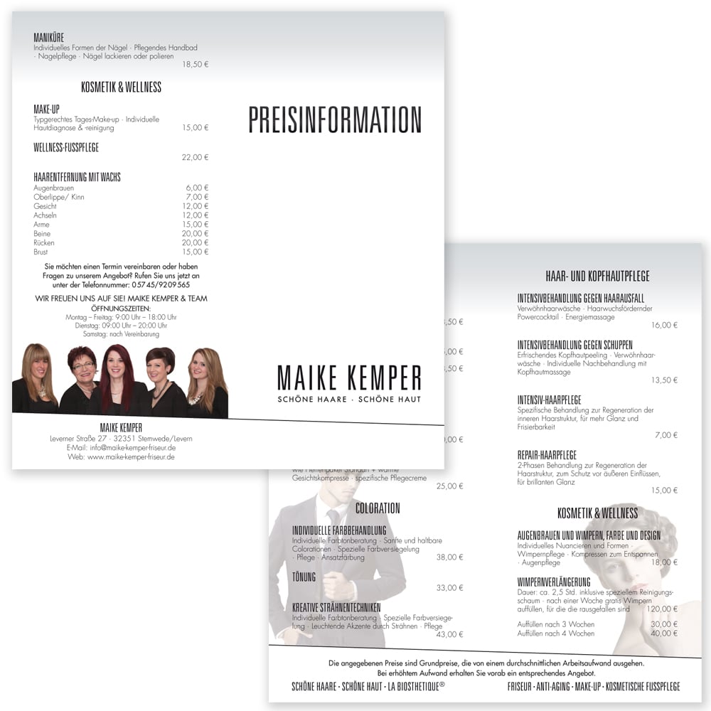 Preisliste