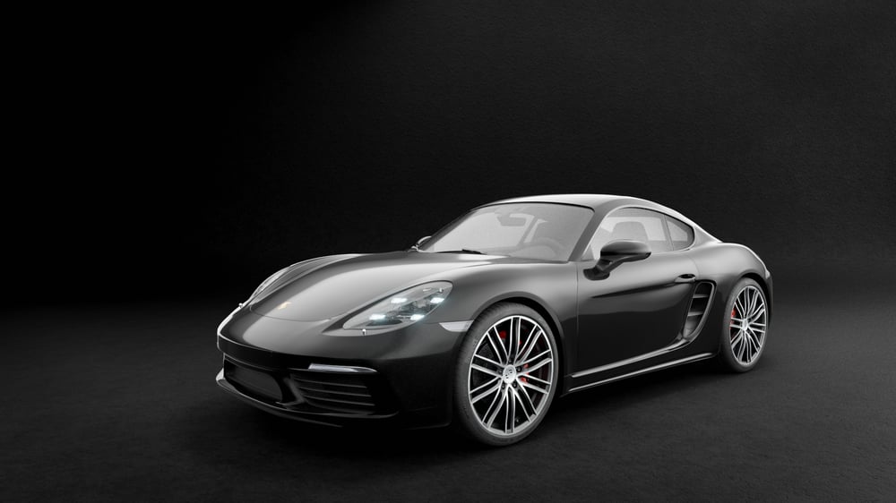 Prosche Cayman S Studio Render