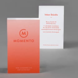 Visitenkarte „Momento“