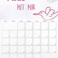 Liebe macht glücklich / Monatskalender