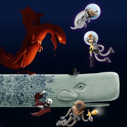Scroller Website Characters