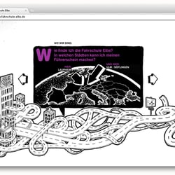 Fahrschule Elbs – Webseiten Illustration