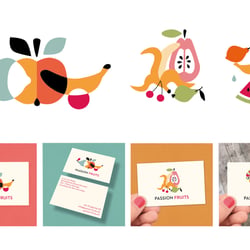 Logo, Visitenkarte und Bildwelt für Passionfruits, Zürich, 2020