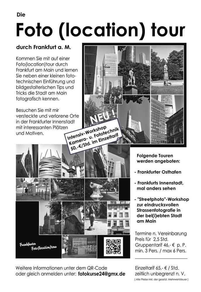 Flyer – FotoLocationTour / Frankfurt am Main