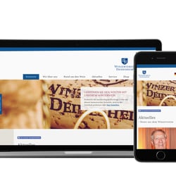 Webseite für den Winzerverein Deidesheim – eine der ältesten Genossenschaften in Deutschland.