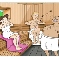 Saunaknigge für die Emser Therme für respektvolles Miteinander in der Sauna