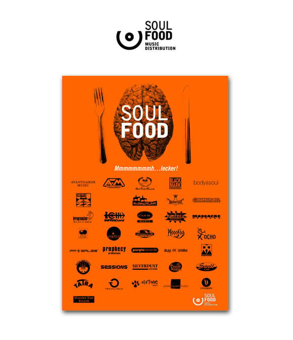 Poster für Soulfood Music Verlag (Messestand)