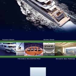 finaler Entwurf eines vonhinten beleuchteten Banners für die boot 2010