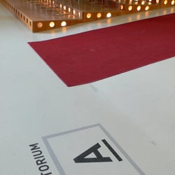 Kunsthal Rotterdam Signage System – Floor Signage in space / Wayfinding