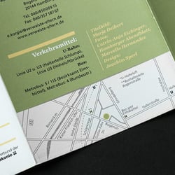 Detail des Falters, hier Anfahrtsskizze