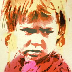 Wasserfarben Aquarell Portrait vom Foto als Fotogeschenk