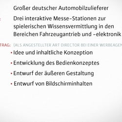 Interaktive Messestationen