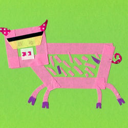 Tape Art Tiere