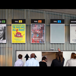 Kunsthal Rotterdam Signage System – Posters on façade / way finding link to exhibition spaces